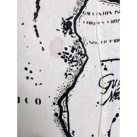 Vintage Nautical Map Graphic Tee Stanley Michaels Virgin Islands Sailing L - Picture 9 of 16